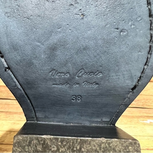 Ann Demeulemeester Purple Seude Heeled Chunky Ankle Boots - Picture 10 of 10